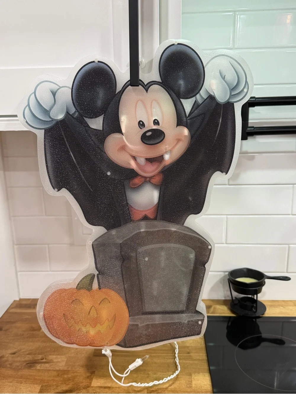 Disney Halloween Mickey Mouse Vampire lighted Decoration
